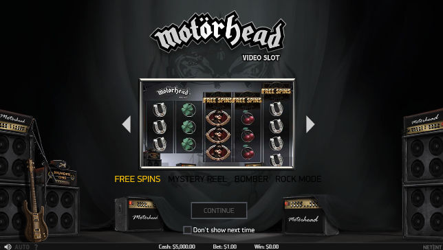 Get 60 Royal Spins to play Motörhead on Royal Panda Casino