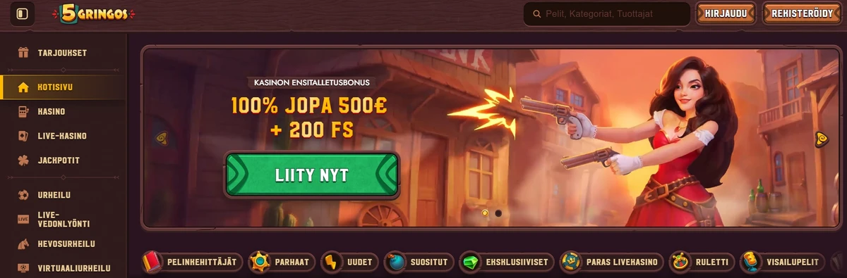 5 Gringos Casino Finnish Home Page