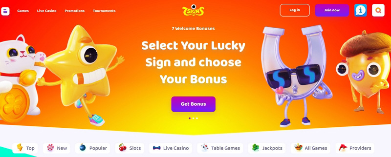 7Signs - Best European Casino Online for Slots and Live Games