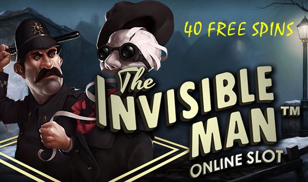 Play The Invisible Man Slot at PlayFrank Casino & get upto 40 Free Spins