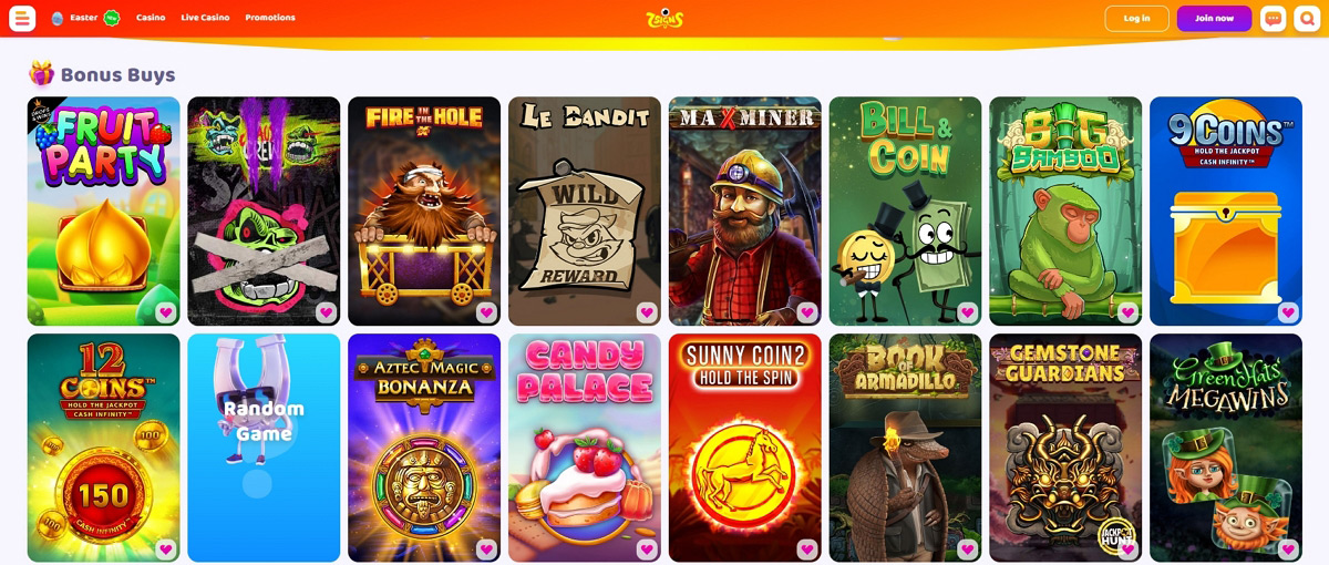 7Signs Casino Buy Bonus Screenshot