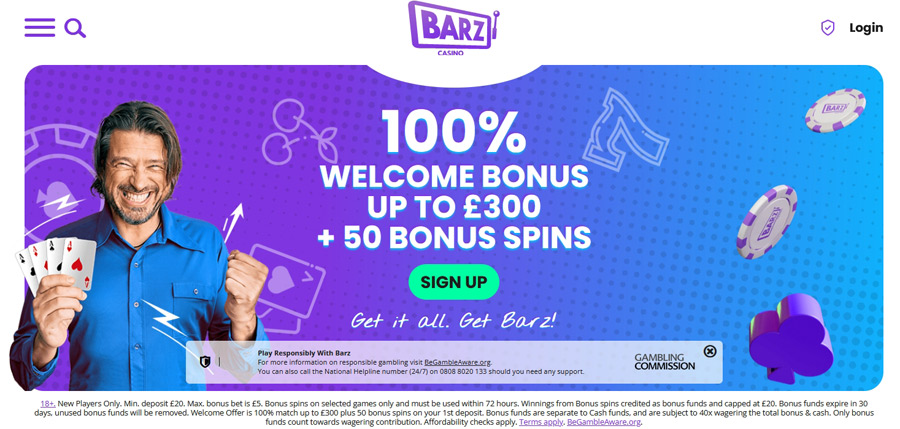 Barz Casino - Best new slot site