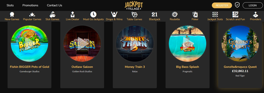Jackpot Village - Best New slot site for Jackpot Games