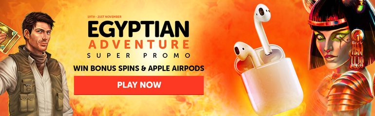 Get lots of Bonus Spins plus win a pair of Apple Airpods at WildSlots Casino