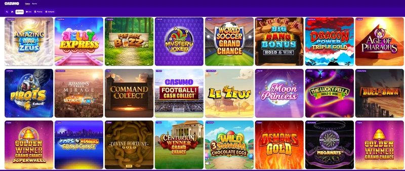Screenshot of Casumo Slot Games