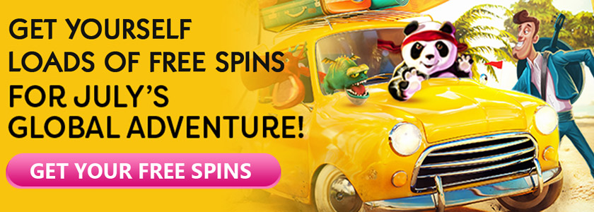 Grab Loads of Free Spins this July at Mad About Slots Casino