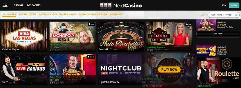 NextCasino - Most Fair and Secure UK Casino