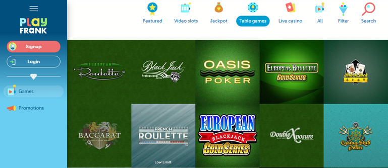 Playfrank Casino EU UK