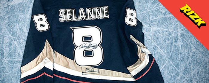 Rizk Casino offers a Selänne's signed NHL Jersey for Finnish Players! 