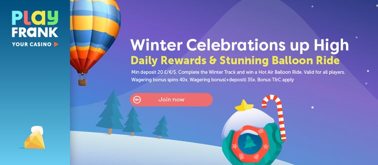 Winter Celebrations Up High At Playfrank Casino!